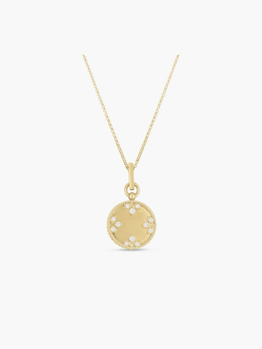 18kt YG• Roberto Coin Venetian Medallion Necklace